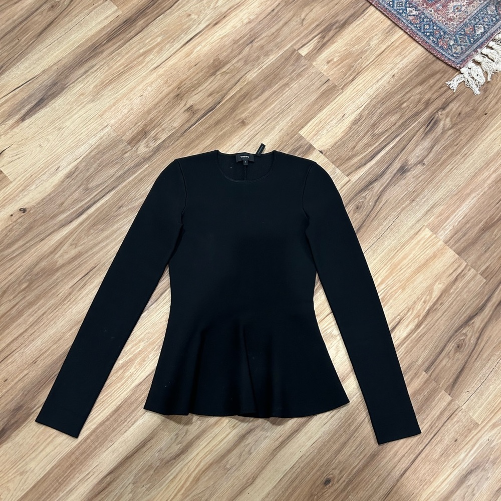 Theory peplum blouse